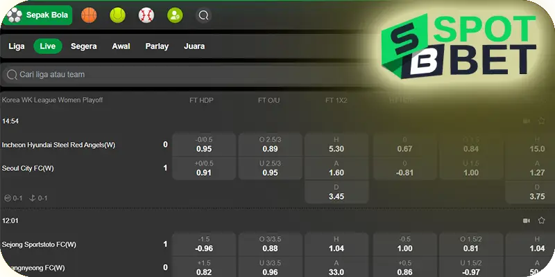 live odds real-time